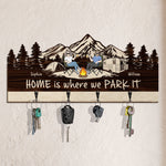 Home Is Where We Park It - Personalized Key Holder
