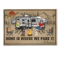 Home Is Where We Park It - Personalized Doormat