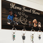 Home Sweet Home - New Version - Personalized Key Holder