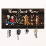 Home Sweet Home - New Version - Personalized Key Holder