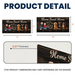 Home Sweet Home - New Version - Personalized Key Holder