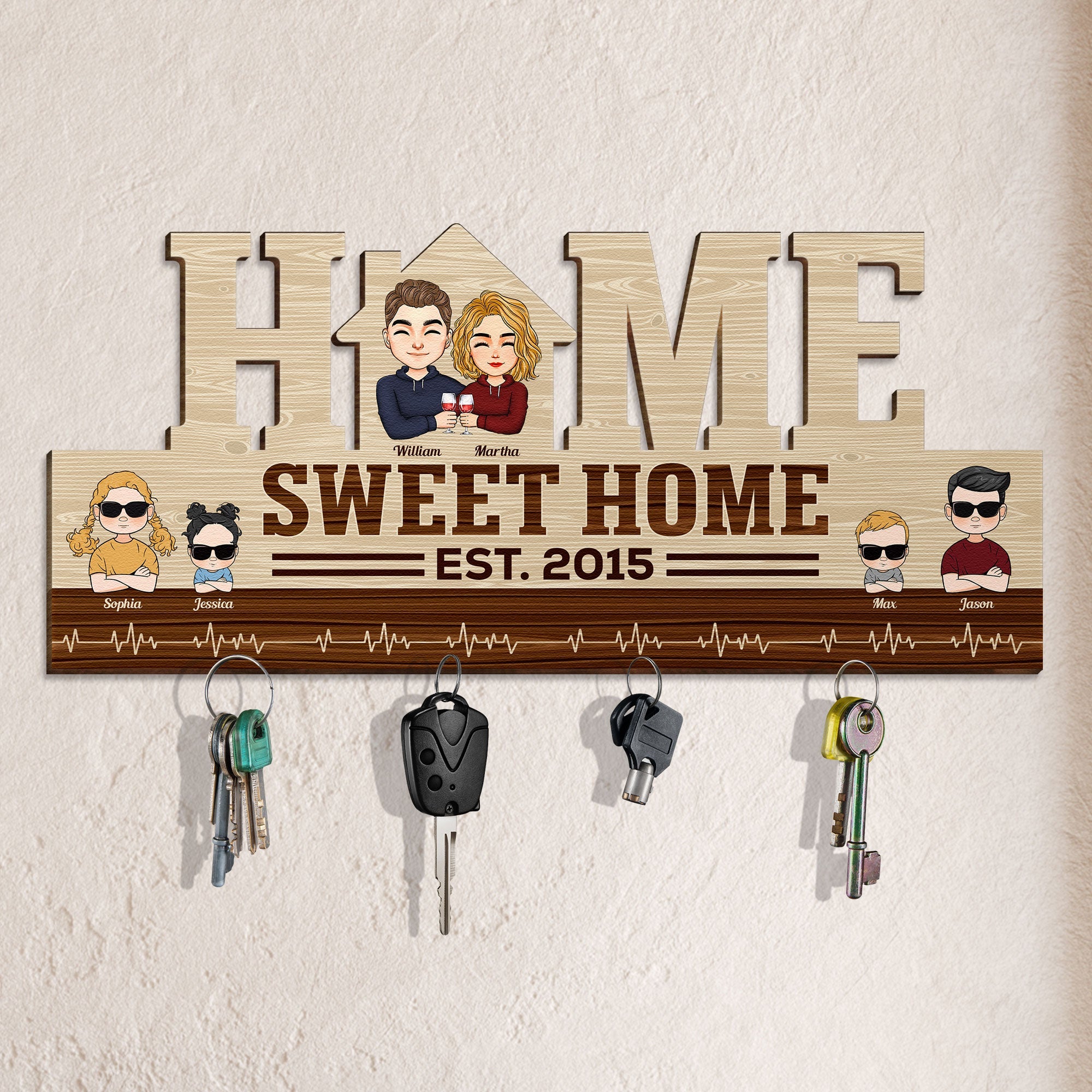 Home Sweet Home - Personalized Key Holder
