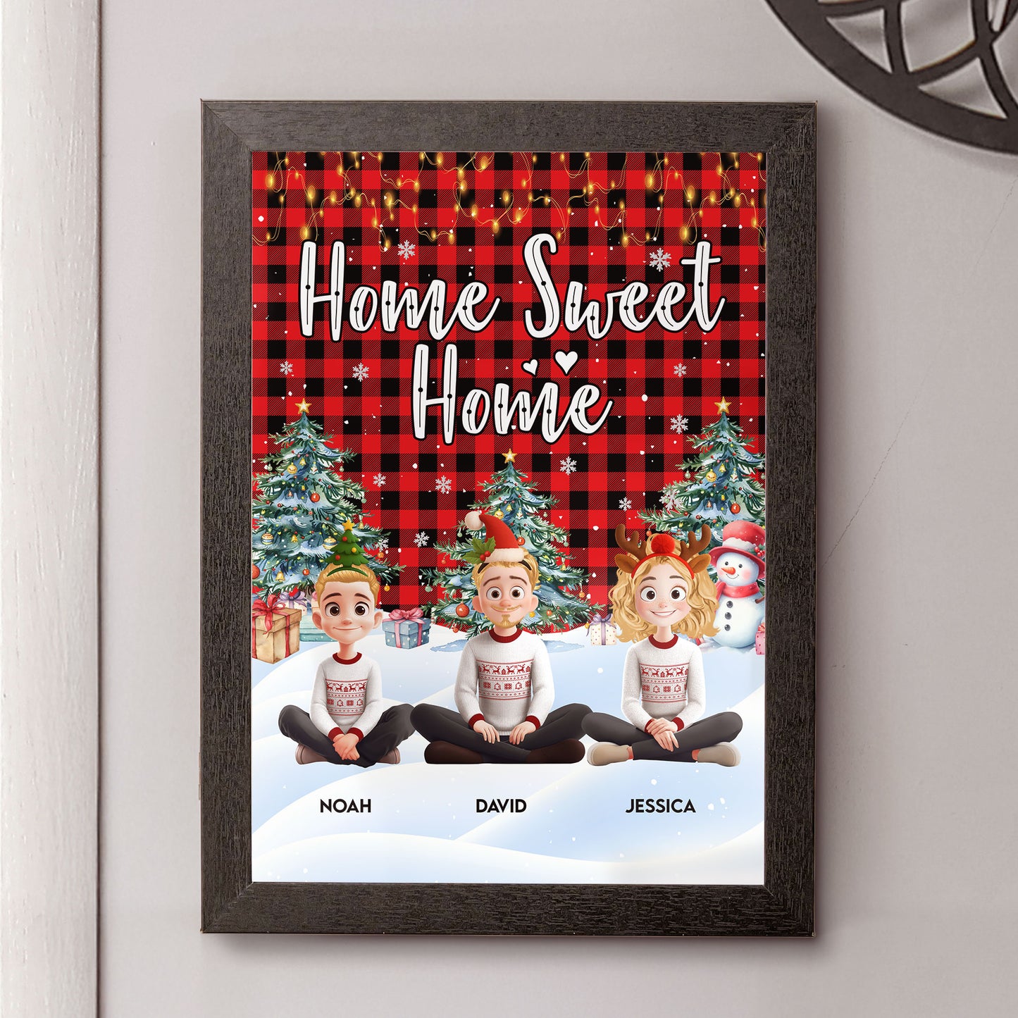 Home Sweet Home - Personalized Hidden Key Holder Picture Frame