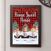 Home Sweet Home - Personalized Hidden Key Holder Picture Frame