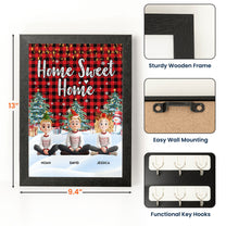 Home Sweet Home - Personalized Hidden Key Holder Picture Frame