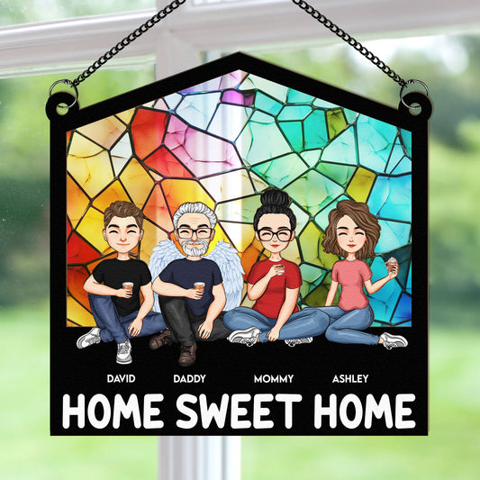 Home Sweet Home - Personalized Window Hanging Suncatcher Ornament