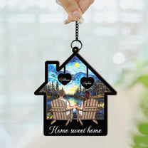 Home Sweet Home - Personalized Window Hanging Suncatcher Ornament