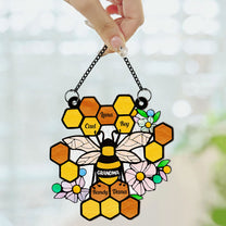 Honeycomb - Personalized Window Hanging Suncatcher Ornament