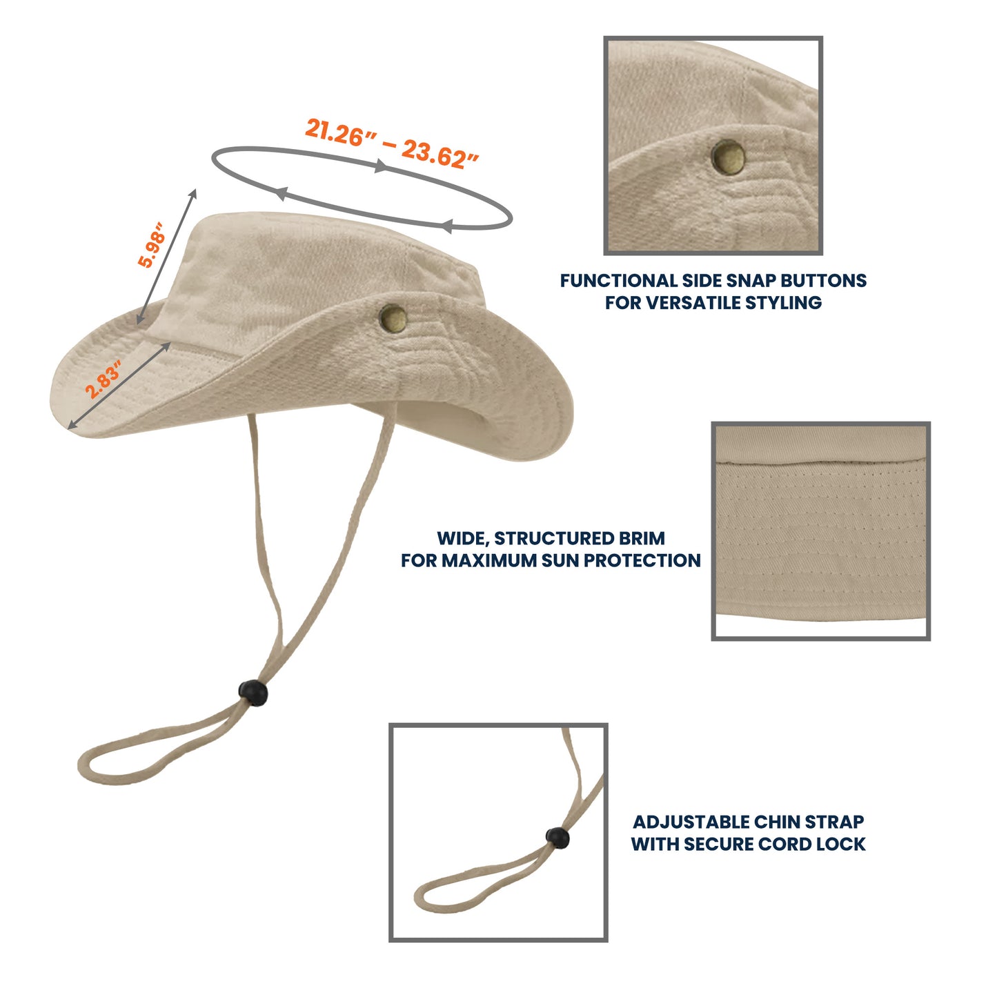 Hooked On Being Grandpa - Personalized Bucket Hat