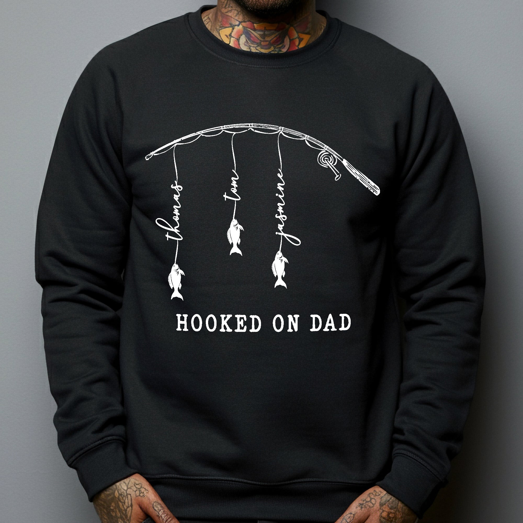 Hooked-On-Dad,-Grandpa-Personalized-Shirt-4