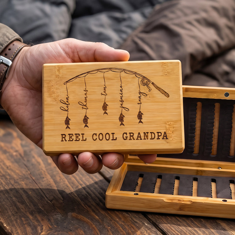 Hooked-On-Grandpa,-Papa,-Dad--Personalized-Fly-Box-4