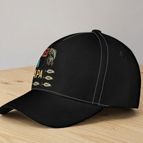 Hooked_On_Papa_Dad_Personalized_Cap_2