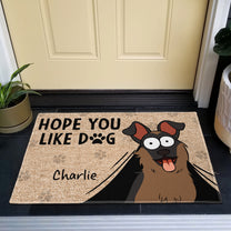 Hope You Like Dogs - New Version - Personalized Doormat