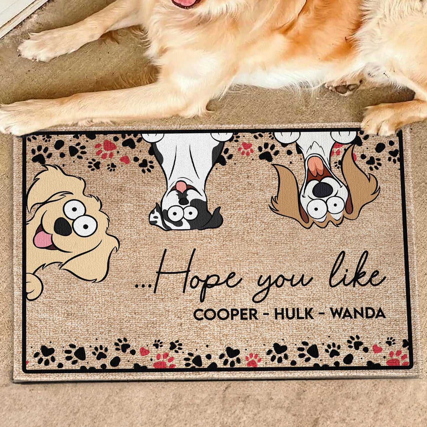 Hope You Like Dogs - Personalized Doormat