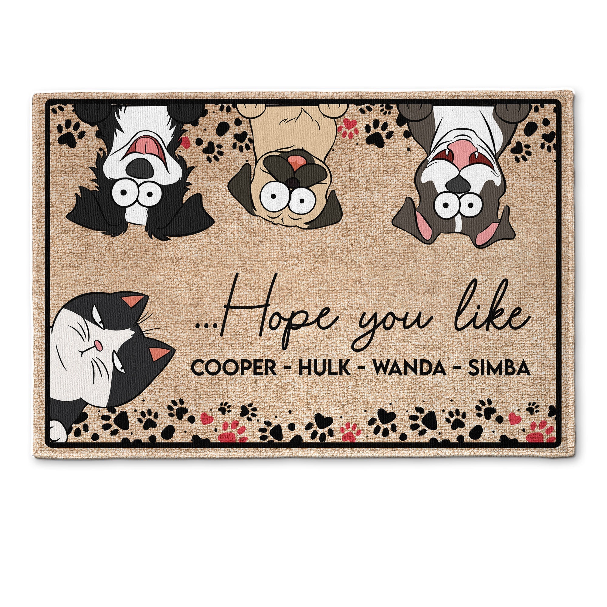 Hope You Like Dogs - Personalized Doormat