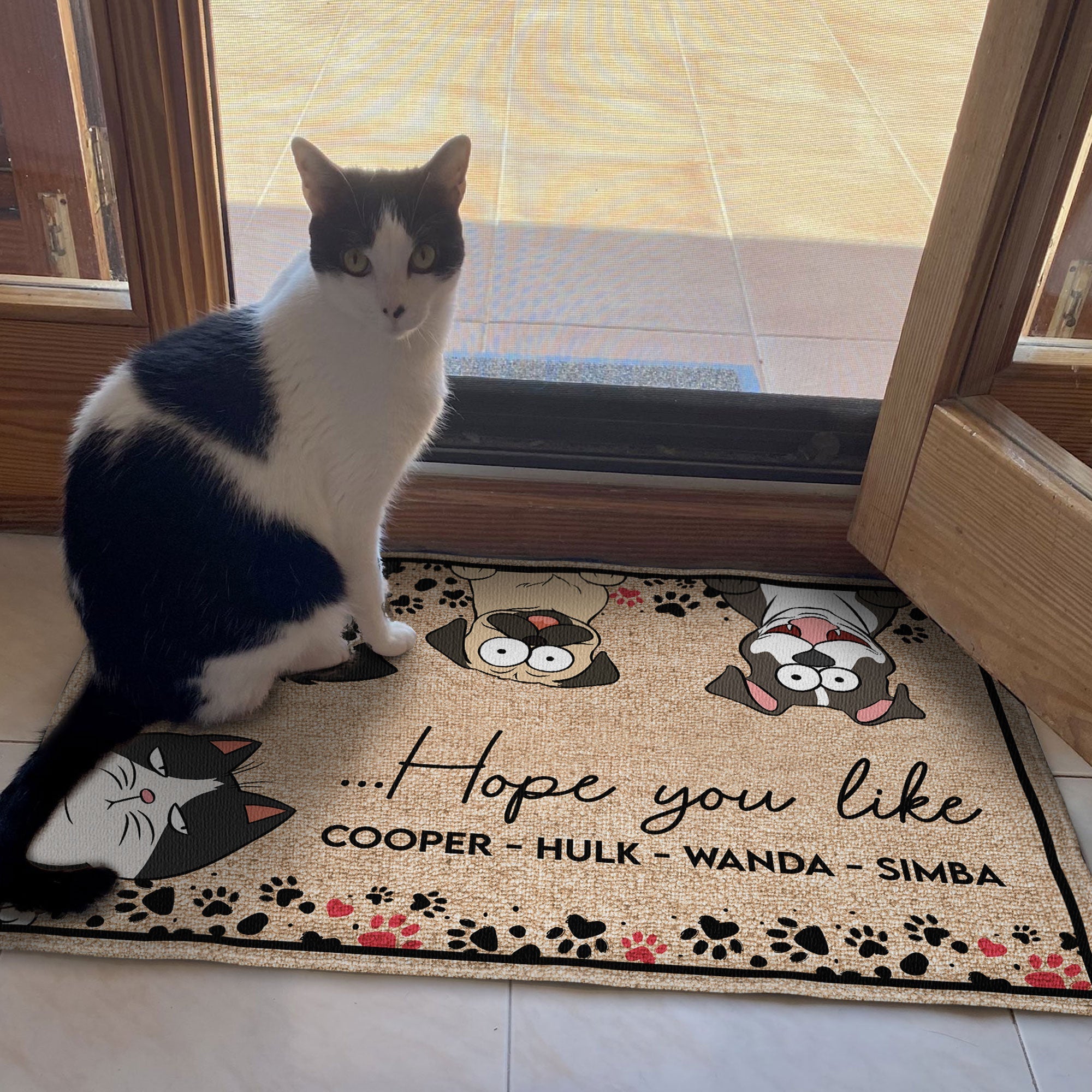 Hope You Like Dogs - Personalized Doormat