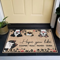 Hope You Like Dogs - Personalized Doormat