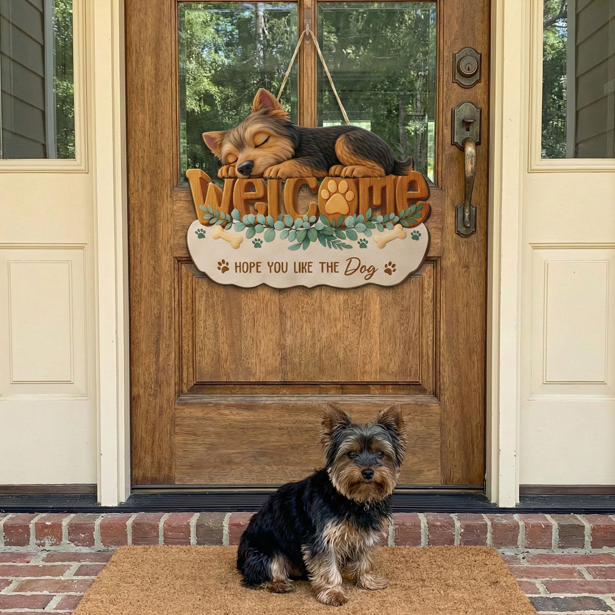 Hope You Like Dogs - Personalized Wood Sign