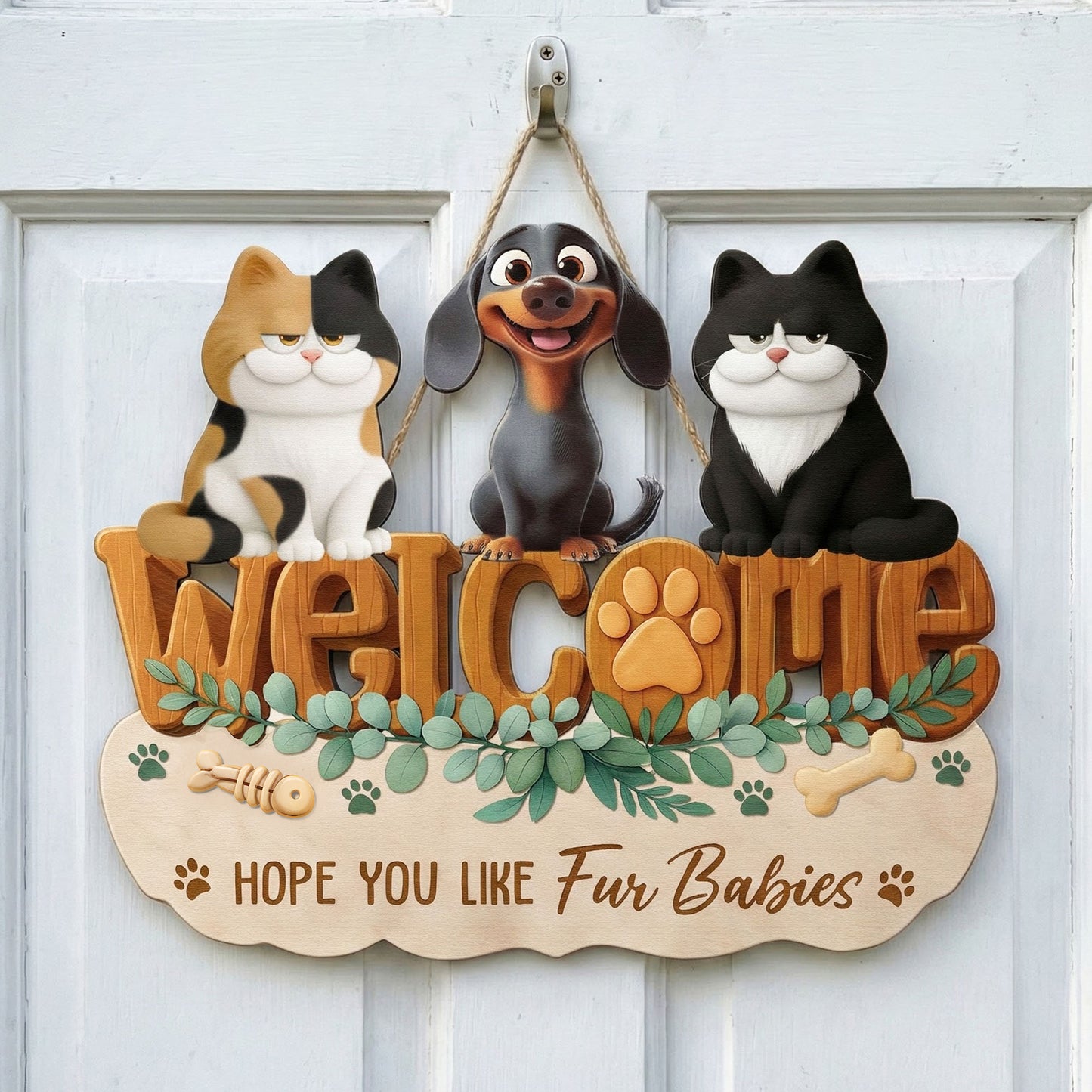 Hope You Like Dogs - Personalized Wood Sign