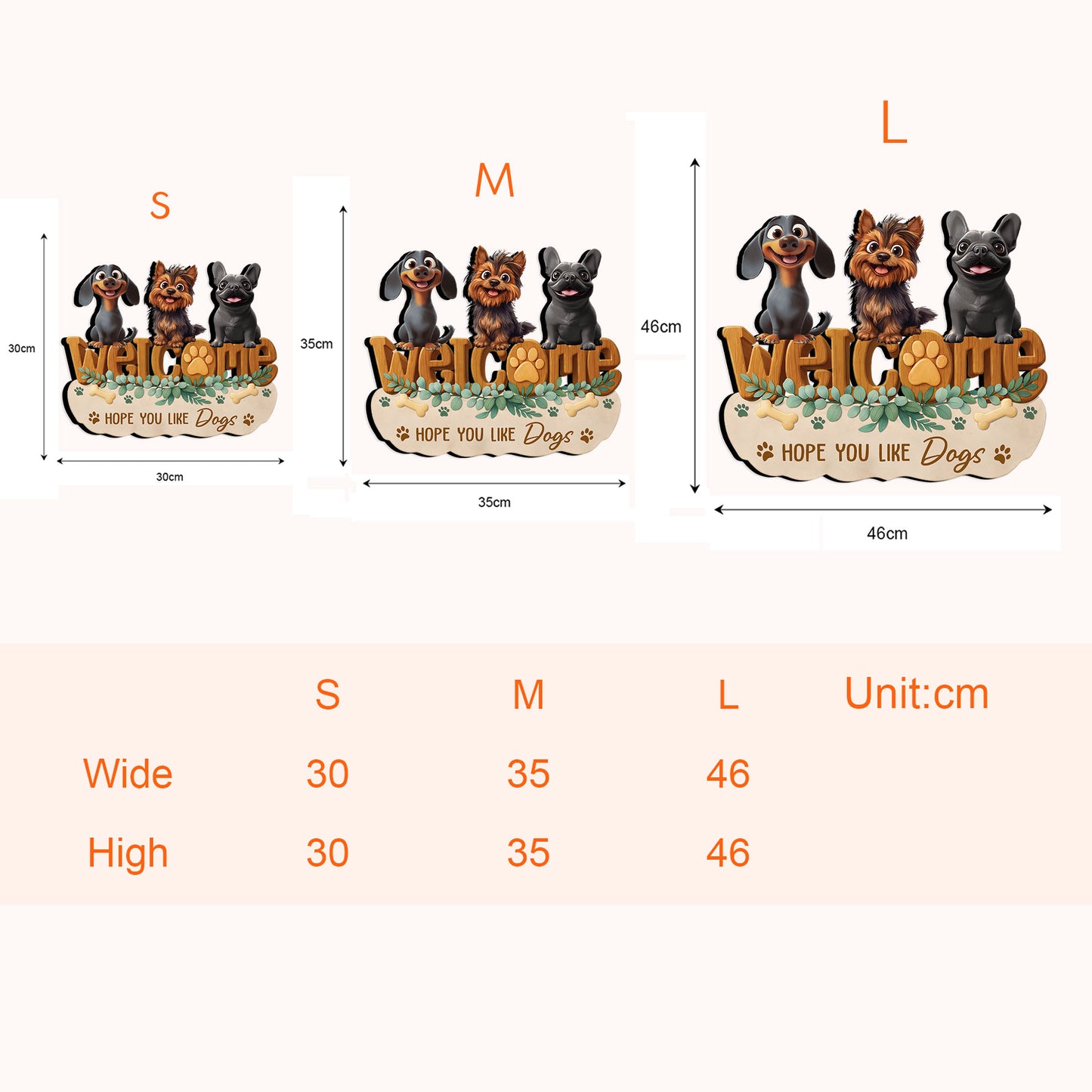 Hope You Like Dogs - Personalized Wood Sign