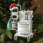 Hospital Machines Flattened Design Gift For Nurse - Personalized Acrylic Ornament