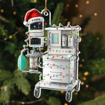 Hospital Machines Flattened Design Gift For Nurse - Personalized Acrylic Ornament