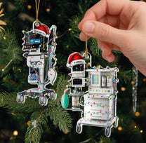 Hospital Machines Flattened Design Gift For Nurse - Personalized Acrylic Ornament