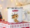 Hot Chocolate Mug - Personalized Enamel Mug Christmas Gift For Kids