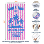 Hot Summer Girls Trip - Personalized Beach Towel