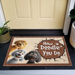 How Doodle You Do - Goldendoodle, Labradoodle - Personalized Doormat
