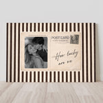How Lucky Are We Wall Art Vintage Postcard - Personalized Photo Poster