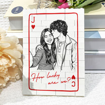 How-Luck-Are-We-Custom-Photo-Sketch-Line-Art-Anniversary-Gift-For-Him-Her-Personalized-Building-Blocks-4