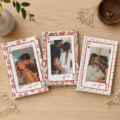How Lucky Are We - Custom Photo Couples - Our Story Book - Personalized Journal