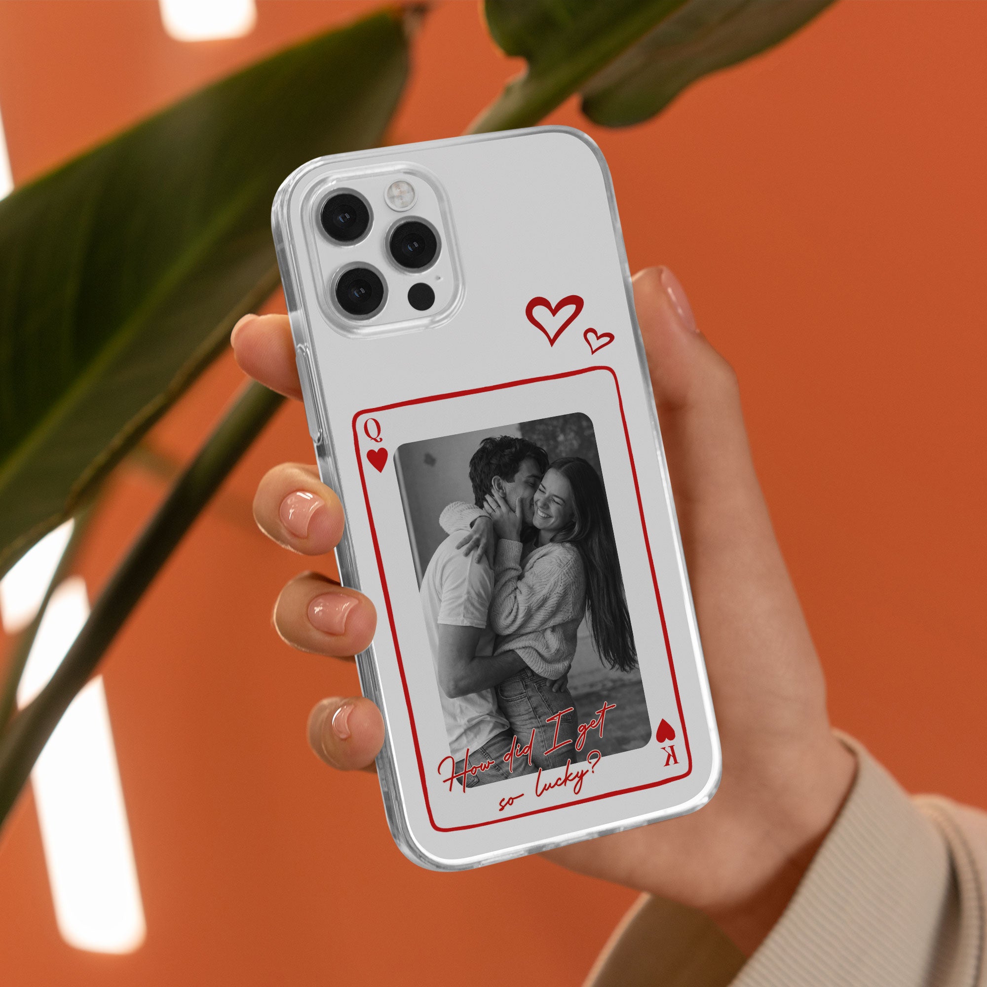 How-Lucky-We-Are-King-&-Queen-Custom-Couples-Photo-Matching-Clear-Phone-Case-For-Him,-Her-Personalized-Phone-Case-4