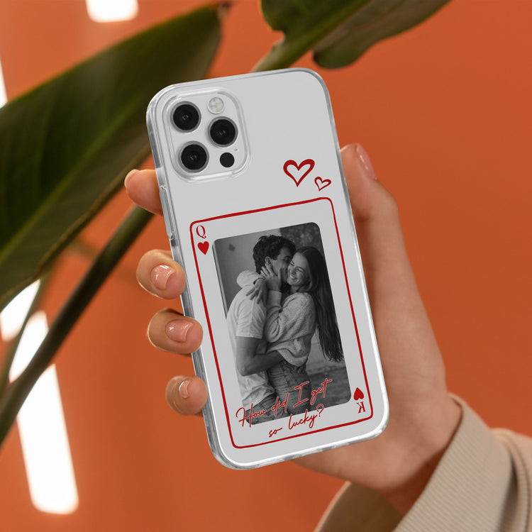 How-Lucky-We-Are-King-&-Queen-Custom-Couples-Photo-Matching-Clear-Phone-Case-For-Him,-Her-Personalized-Phone-Case-4