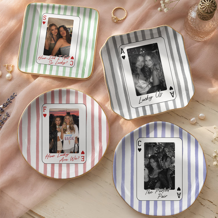 How-Lucky-We-Are-Upload-Photo-For-Besties,-Friends-Striped-Style-Personalized-Jewelry-Dish0