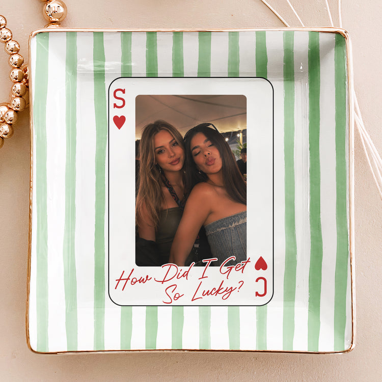 How-Lucky-We-Are-Upload-Photo-For-Besties,-Friends-Striped-Style-Personalized-Jewelry-Dish1