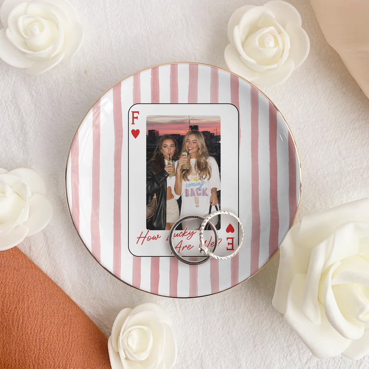 How-Lucky-We-Are-Upload-Photo-For-Besties,-Friends-Striped-Style-Personalized-Jewelry-Dish2