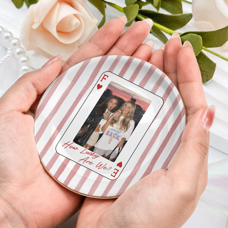 How-Lucky-We-Are-Upload-Photo-For-Besties,-Friends-Striped-Style-Personalized-Jewelry-Dish6