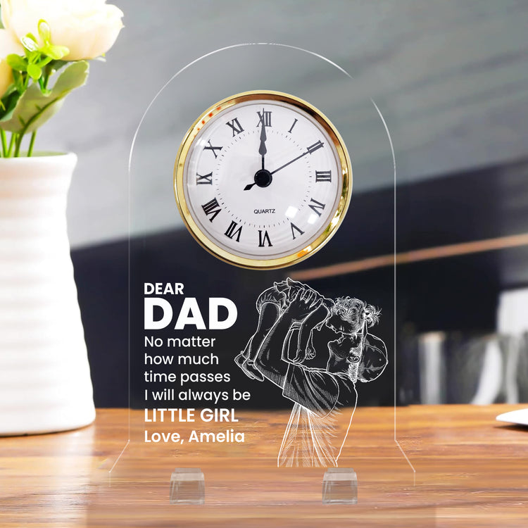 How-Much-Time-Passes,-I-Will-Always-Be-Your-Little-Girl,-Boy-Personalized-Desk-Clock-1