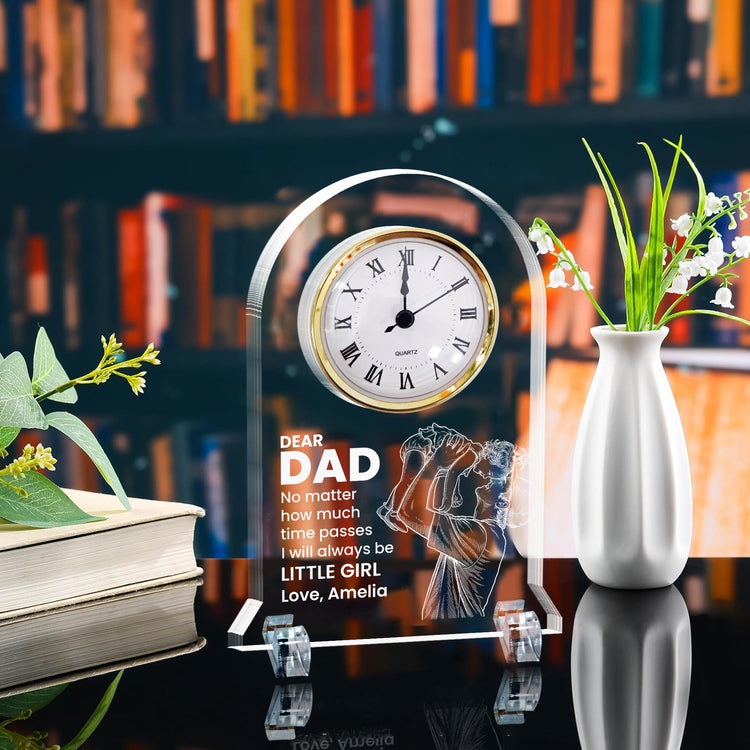 How-Much-Time-Passes,-I-Will-Always-Be-Your-Little-Girl,-Boy-Personalized-Desk-Clock-2