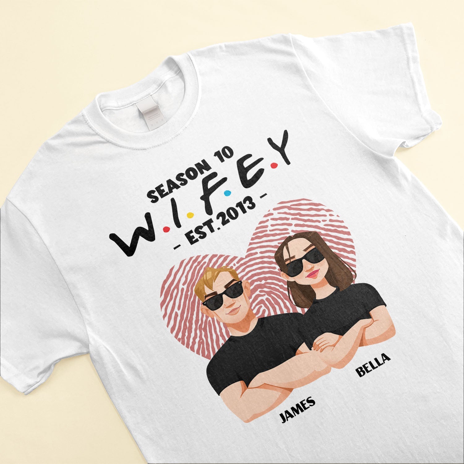 Hubby Wifey Season - Personalized Matching Couple Shirts