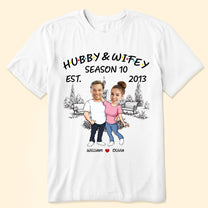 Hubby & Wifey - Personalized Photo Matching Shirt