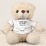 Hug This Bear Until You Can Hug Me - Teddy Bear With Personalized Shirt
