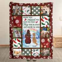 Hug This Blanket And Know I'm Here - Personalized Photo Blanket