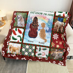 Hug This Blanket And Know I'm Here - Personalized Photo Blanket