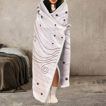 Hug This Blanket Until You Can Hug Me - Custom States - Long Distance Gifts - Personalized Wearable Blanket Hoodie