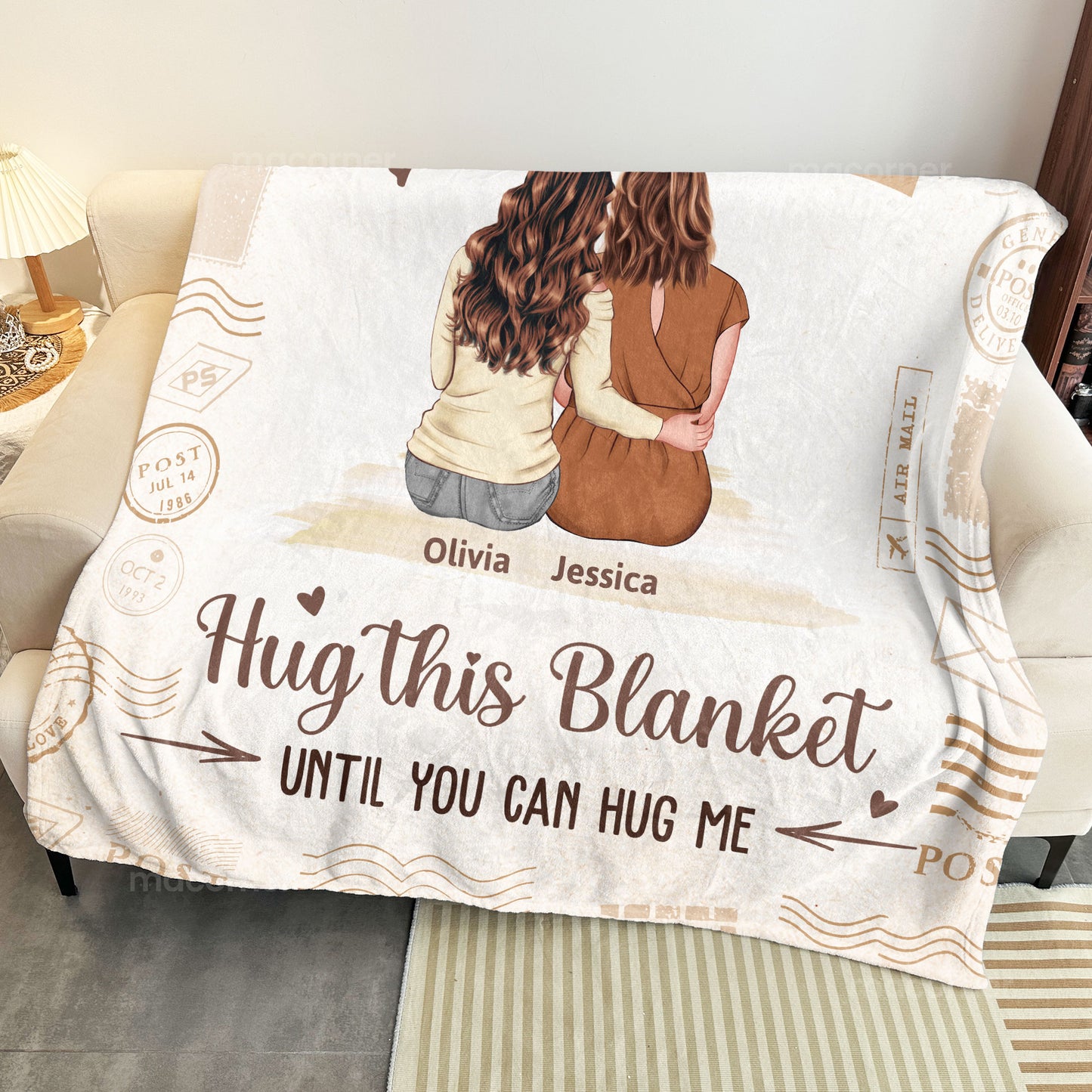 Hug This Blanket Until You Can Hug Me - Long Distance Gifts - Personalized Blanket