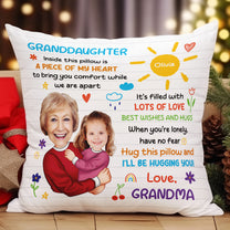 Hug This Pillow & I'll Be Hugging You! - Personalized Photo Pillow (Insert Included)