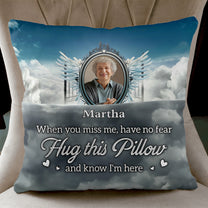 Hug This Pillow - Personalized Photo Pocket Pillow (Insert Included)